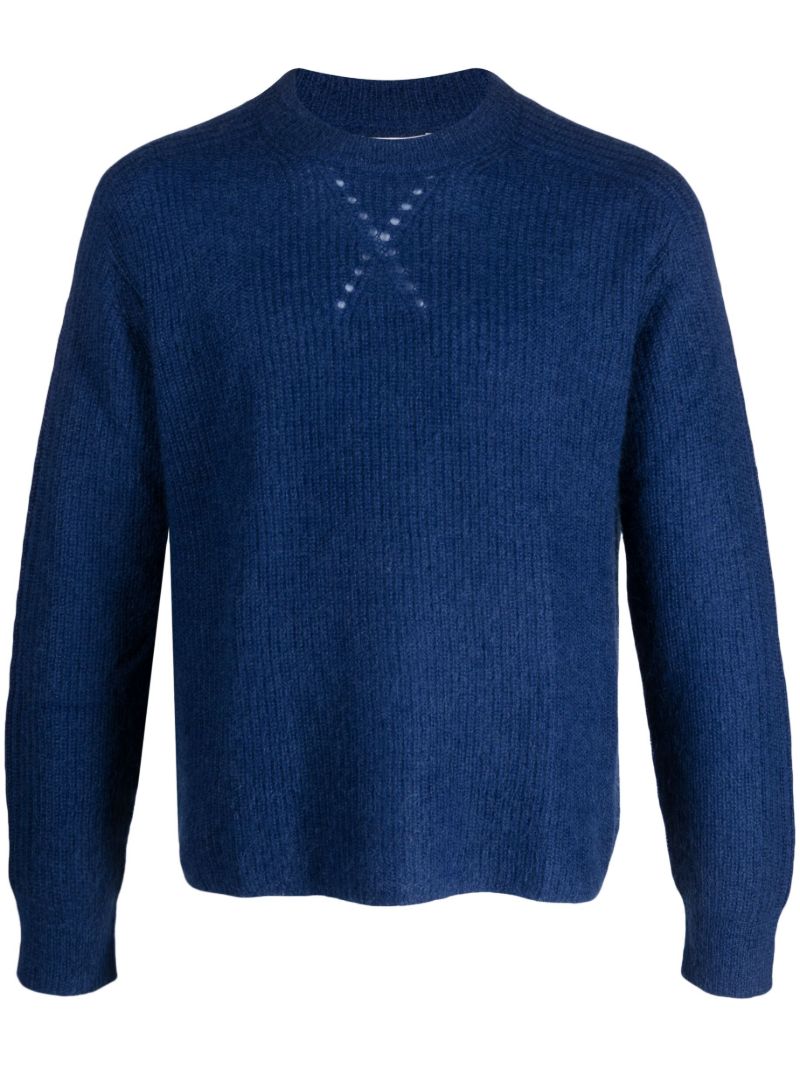 Blue Jaden Crew Neck Sweater