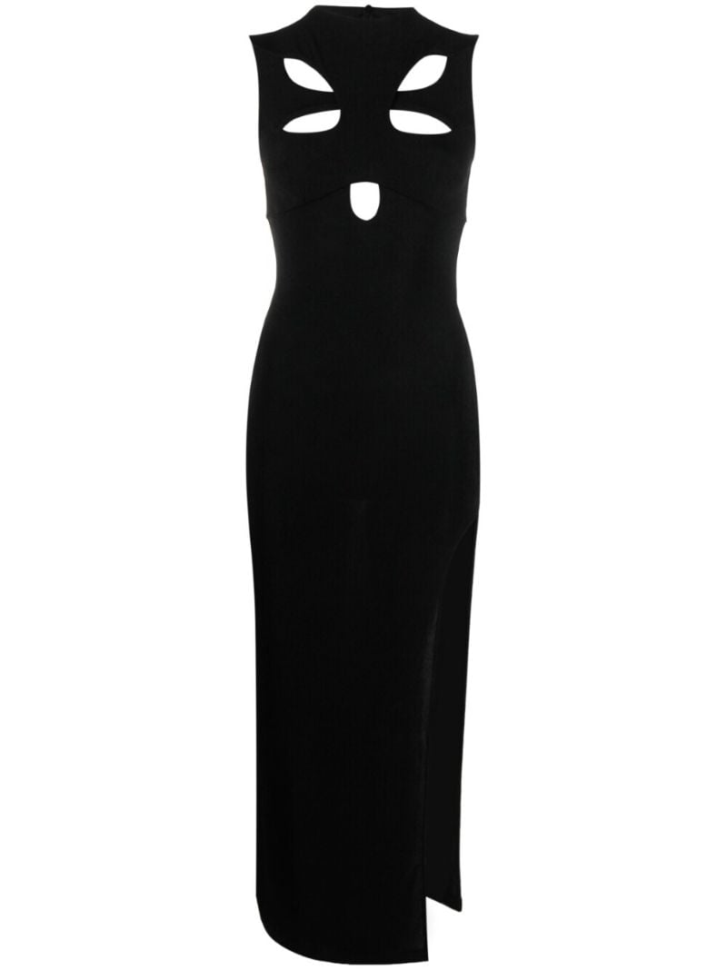 Black Cut-out Butterfly Maxi Dress