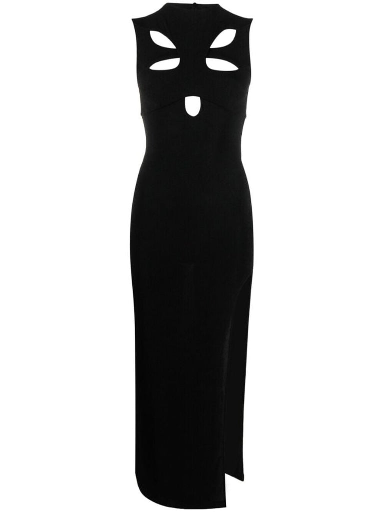 Black Cut-out Butterfly Maxi Dress
