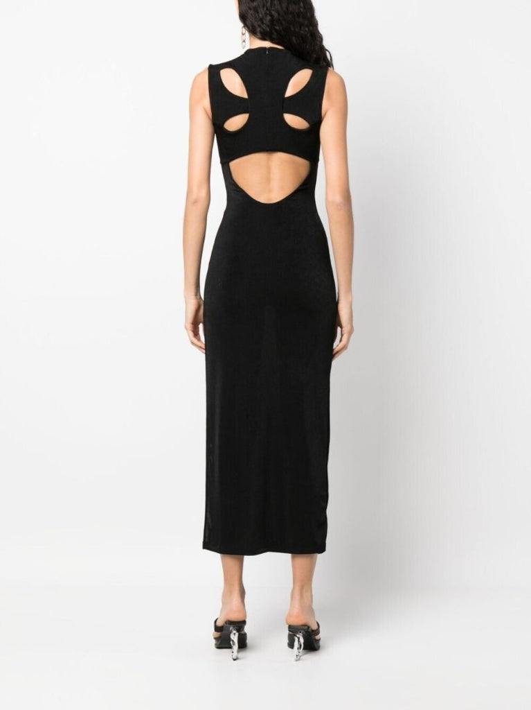 Black Cut-out Butterfly Maxi Dress