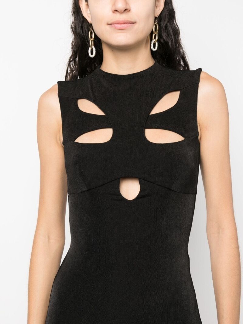 Black Cut-out Butterfly Maxi Dress