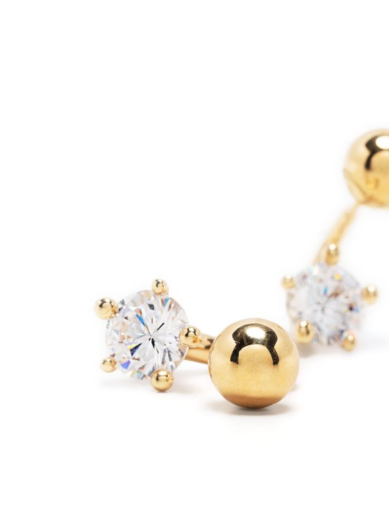 Gold-plated Diamanti Small Crystal Drop Earrings