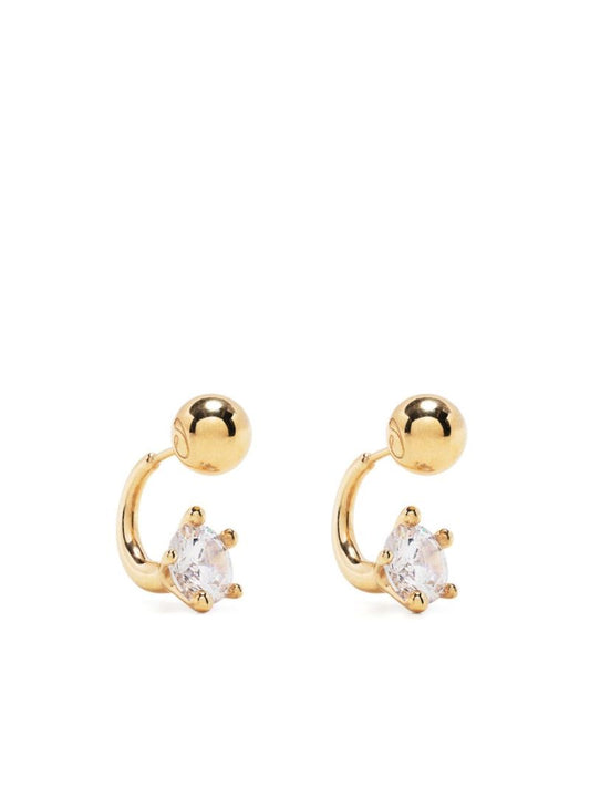 Gold-plated Diamanti Small Crystal Drop Earrings