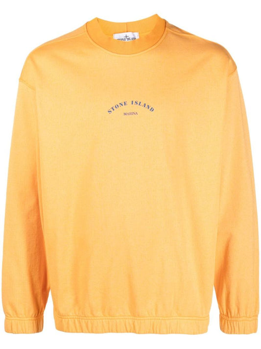 Orange Marina Crew Neck Sweatshirt