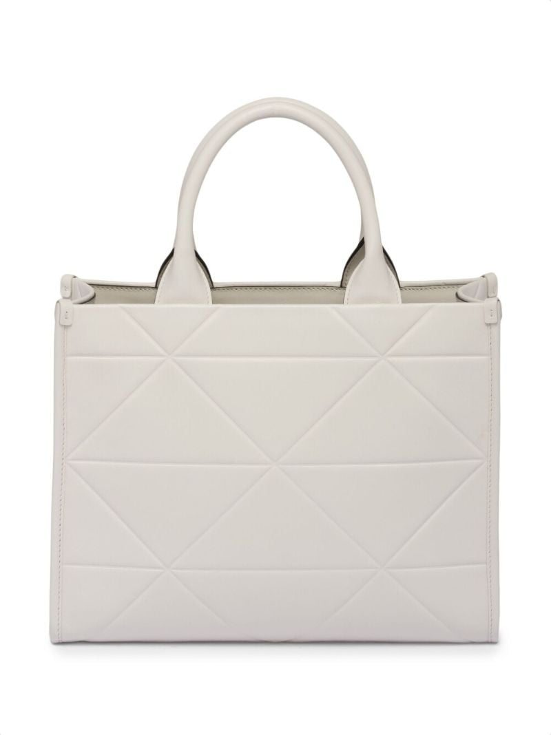 White Small Symbole Tote Bag