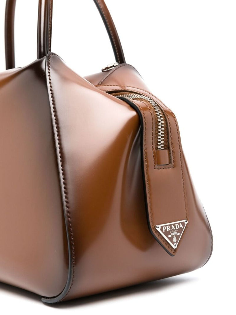 Brown Supernova Leather Tote Bag