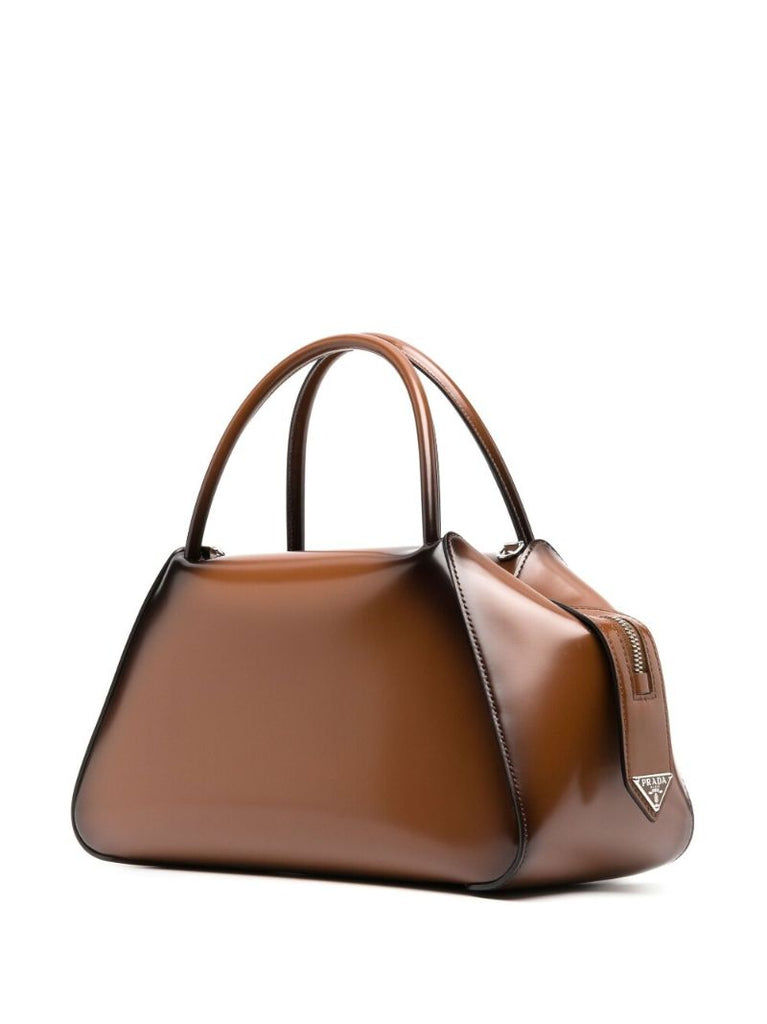 Brown Supernova Leather Tote Bag