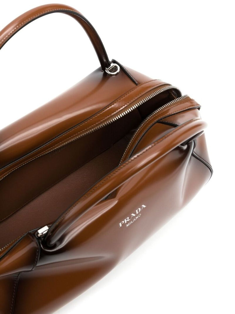Brown Supernova Leather Tote Bag