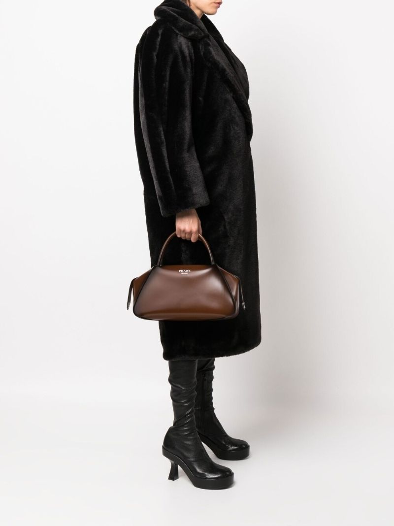 Brown Supernova Leather Tote Bag