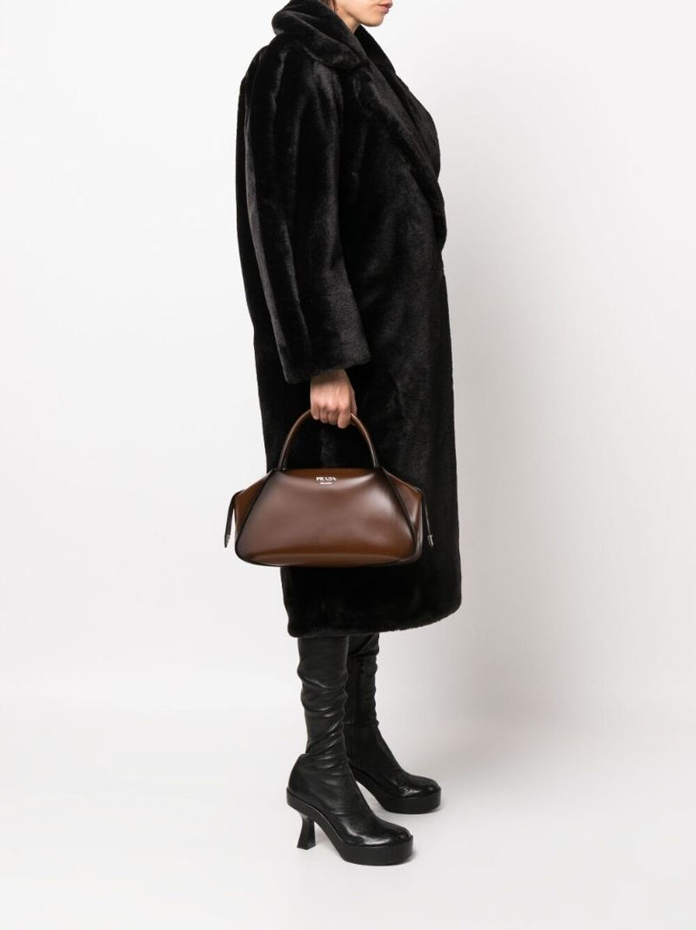 Brown Supernova Leather Tote Bag