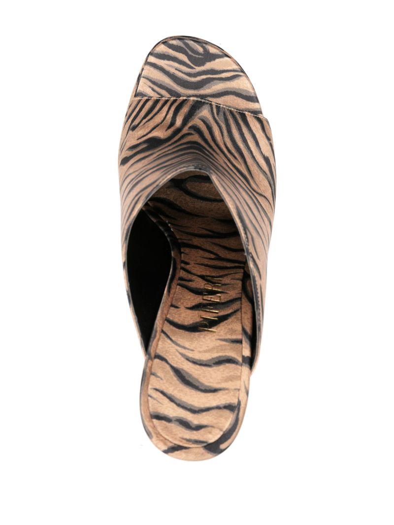 Brown Theodora 165 Platform Mules