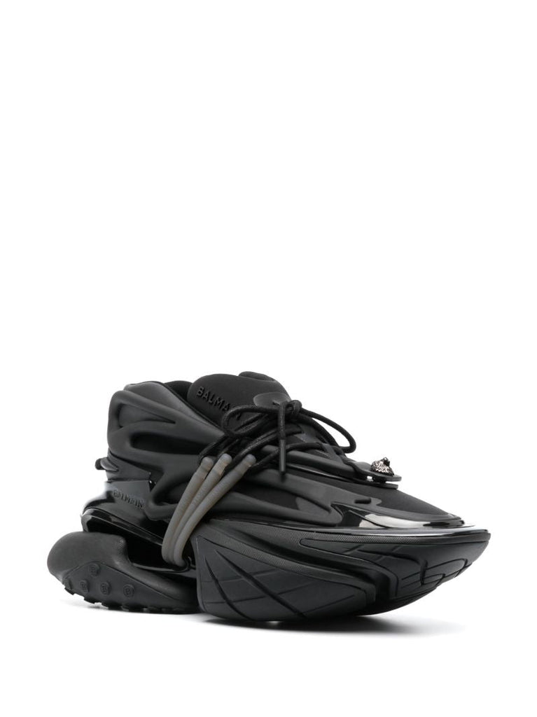 Black Lace-up Sneakers