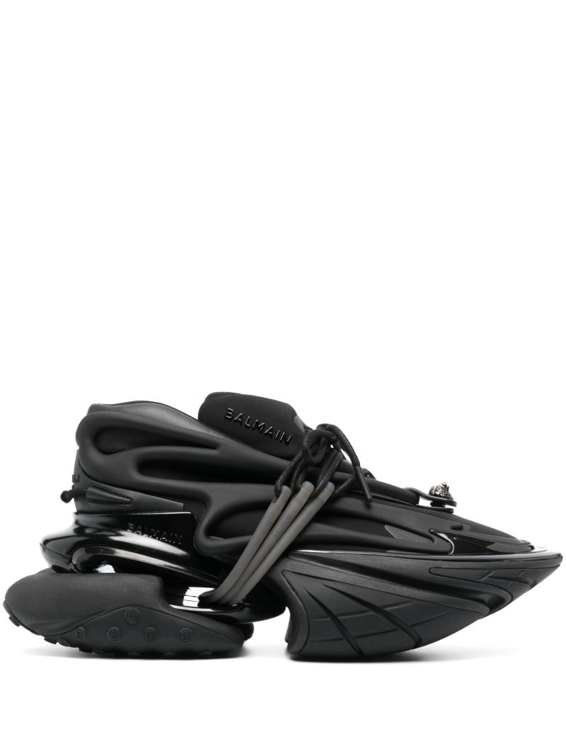 Black Lace-up Sneakers