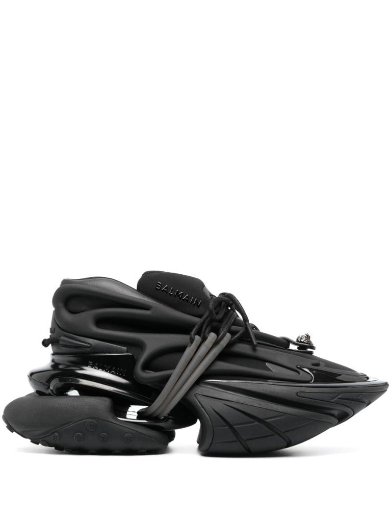 Black Lace-up Sneakers