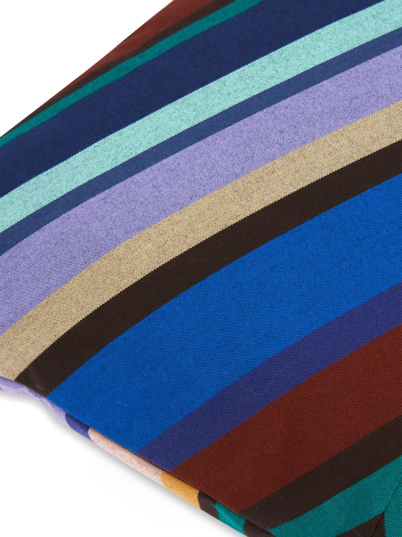 Blue Notturno Striped Outdoor Cushion