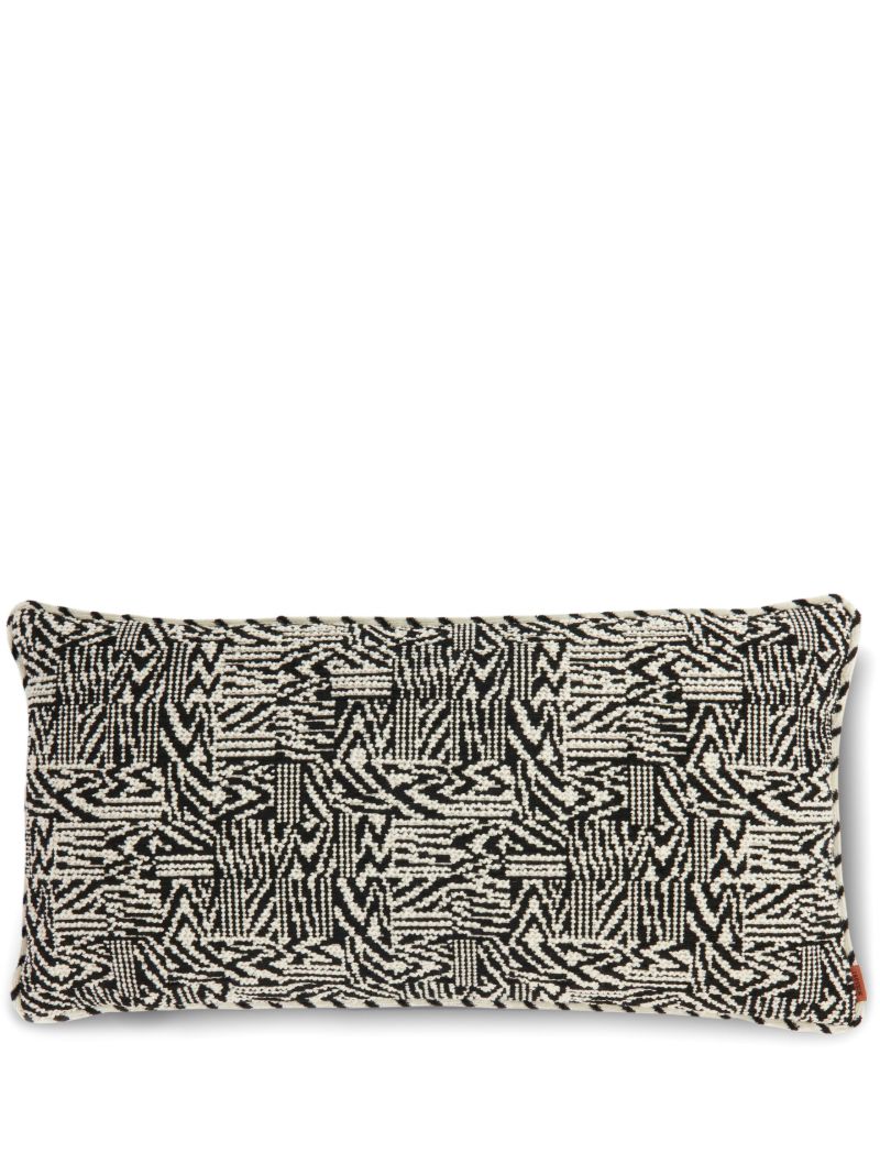 Black Noise Woven Cushion