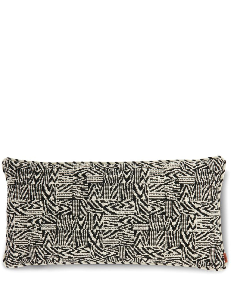 Black Noise Woven Cushion