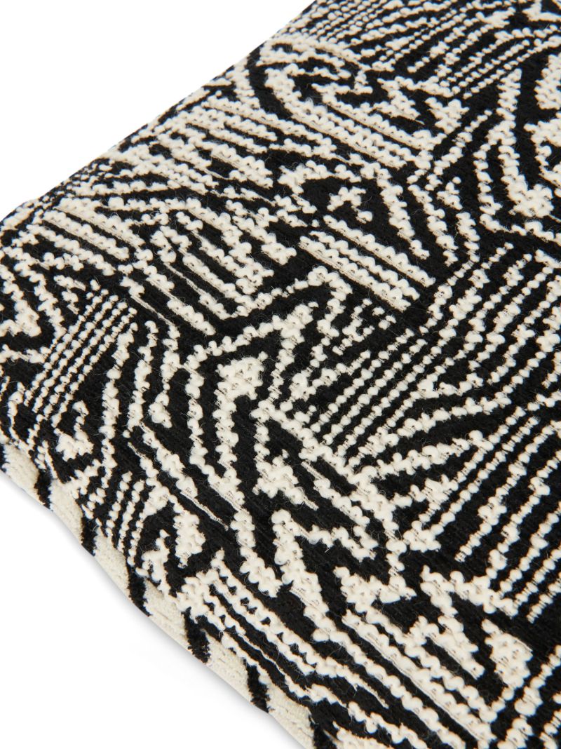 Black Noise Woven Cushion