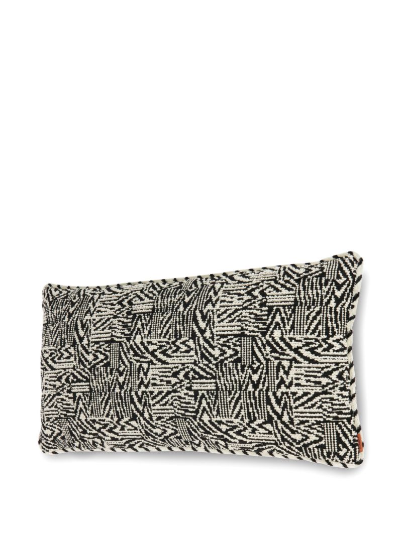 Black Noise Woven Cushion