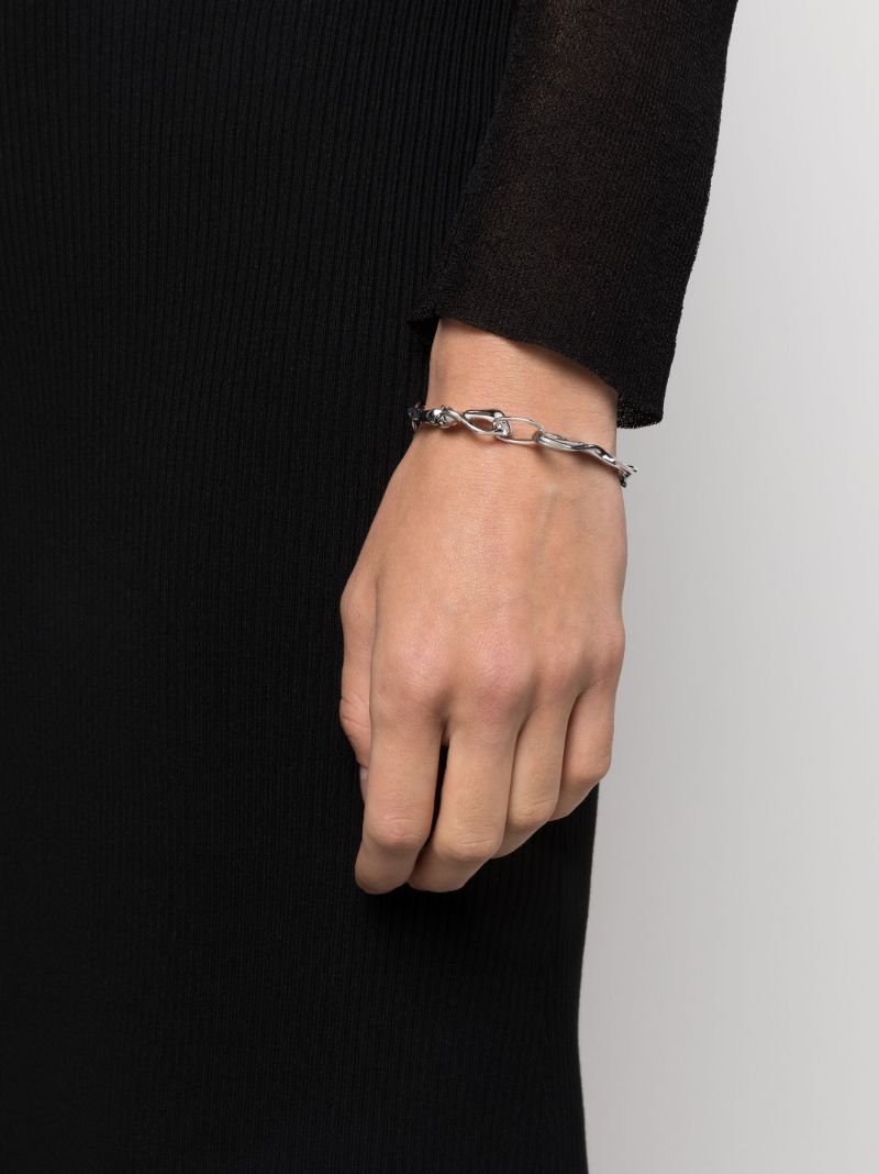 Rhodium-plated Treacle Bracelet