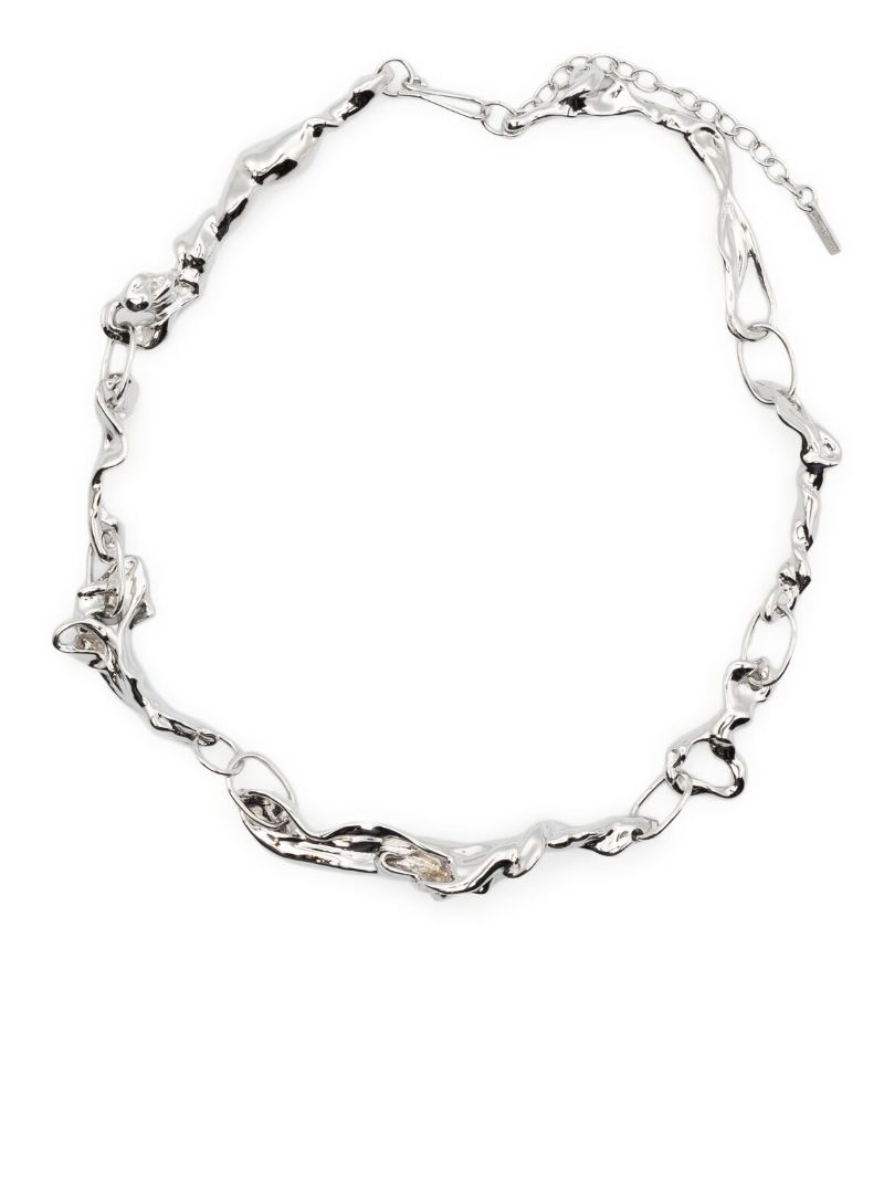 Rhodium-plated Treacle Necklace
