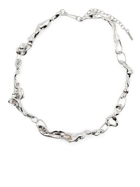 Rhodium-plated Treacle Necklace