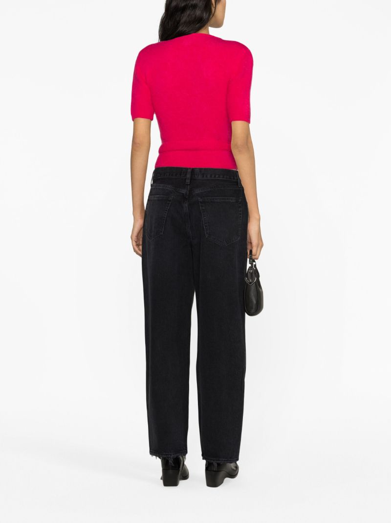 Black Dara Wide-leg Jeans