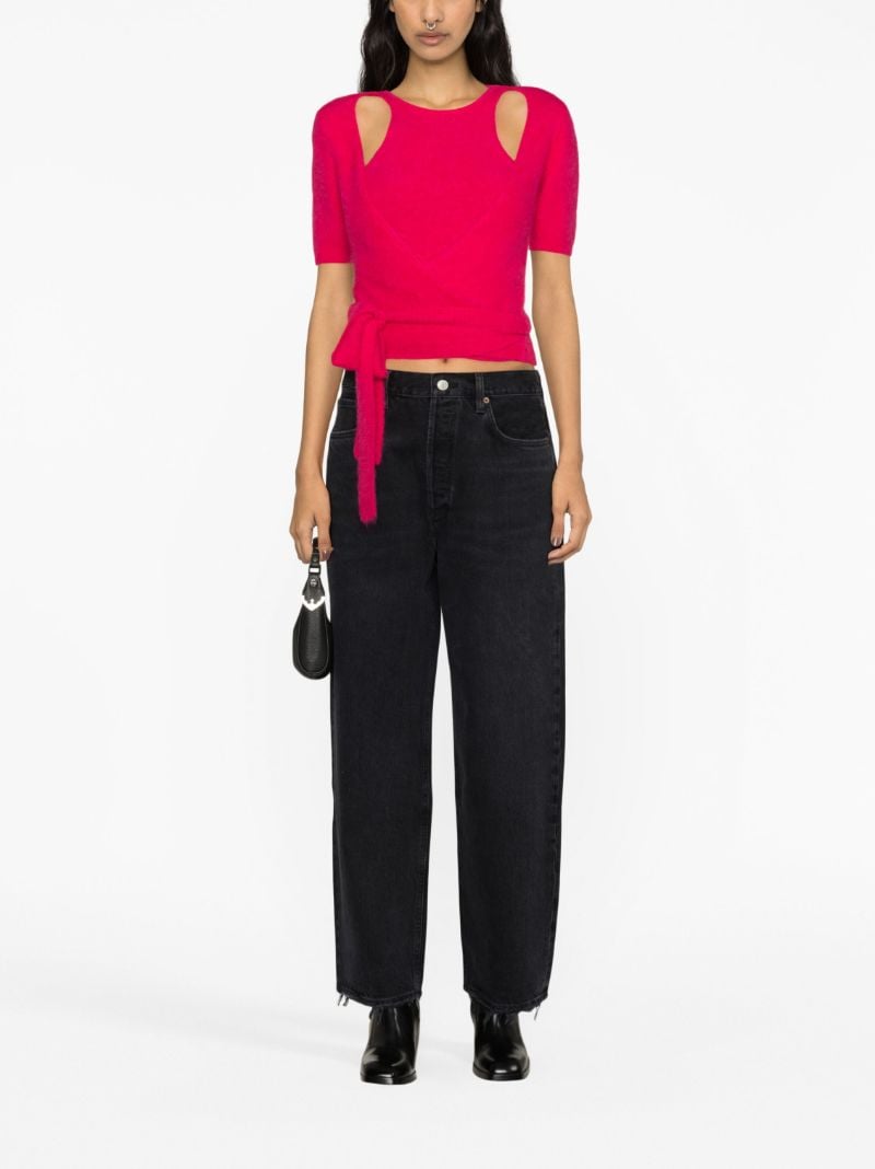 Black Dara Wide-leg Jeans