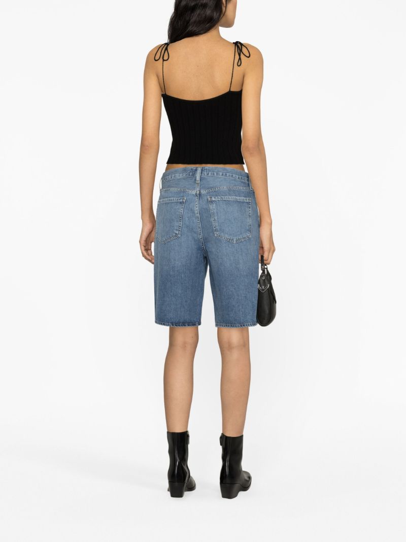 Blue Jort Low-rise Denim Shorts