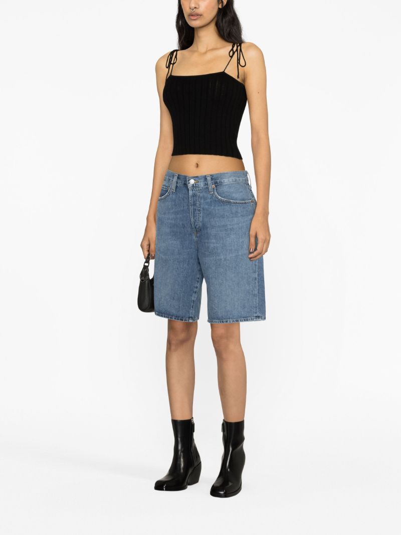 Blue Jort Low-rise Denim Shorts