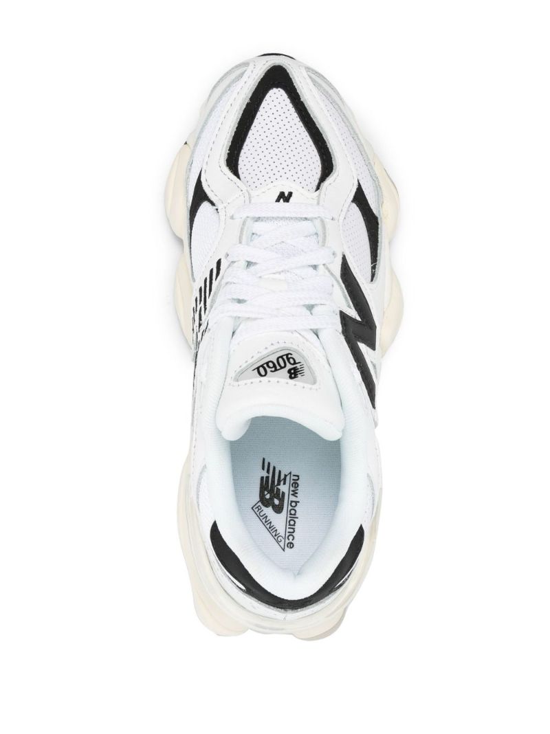 White 9060 Panelled Sneakers