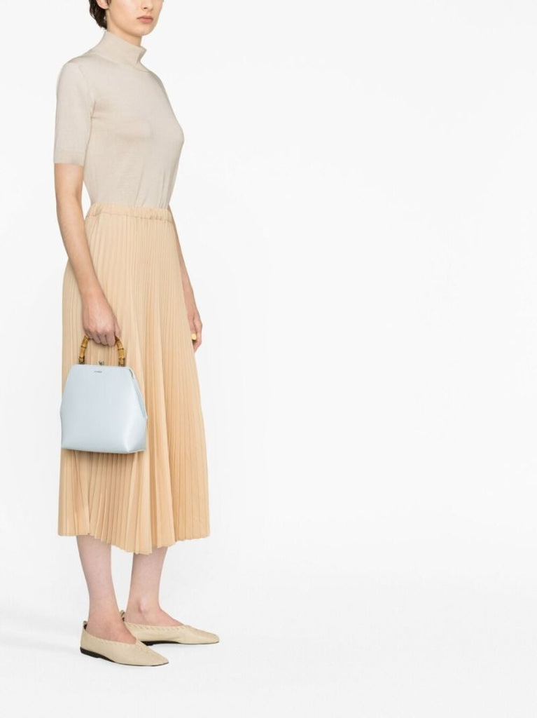 Blue Goji Bamboo Top Handle Bag