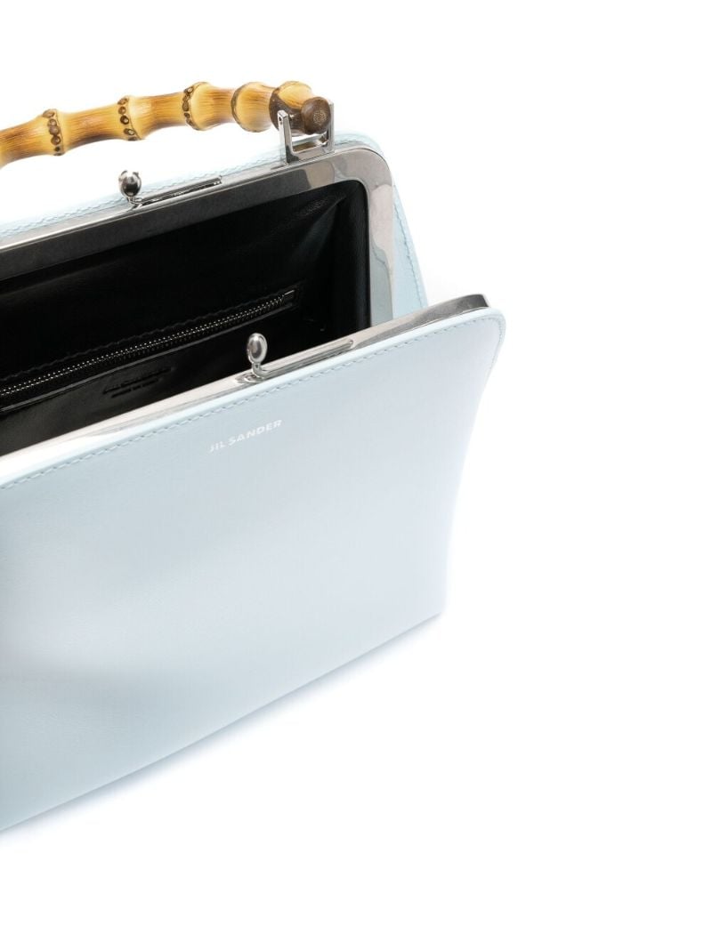 Blue Goji Bamboo Top Handle Bag