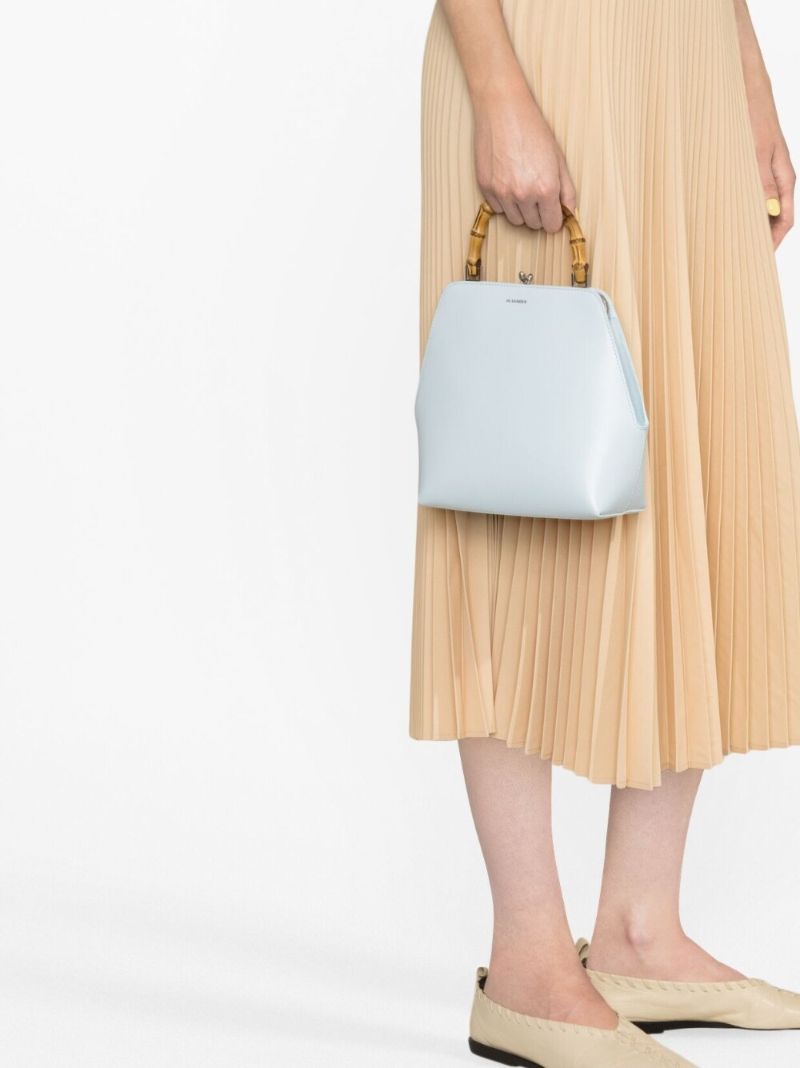 Blue Goji Bamboo Top Handle Bag