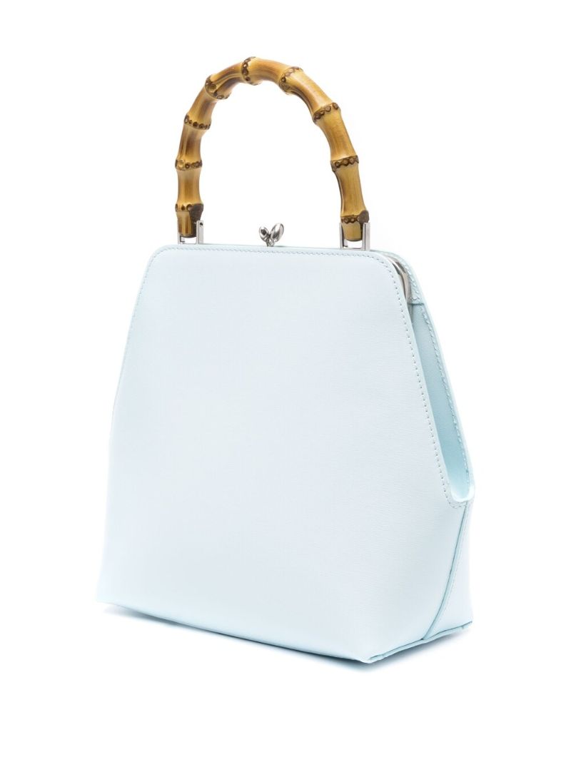 Blue Goji Bamboo Top Handle Bag