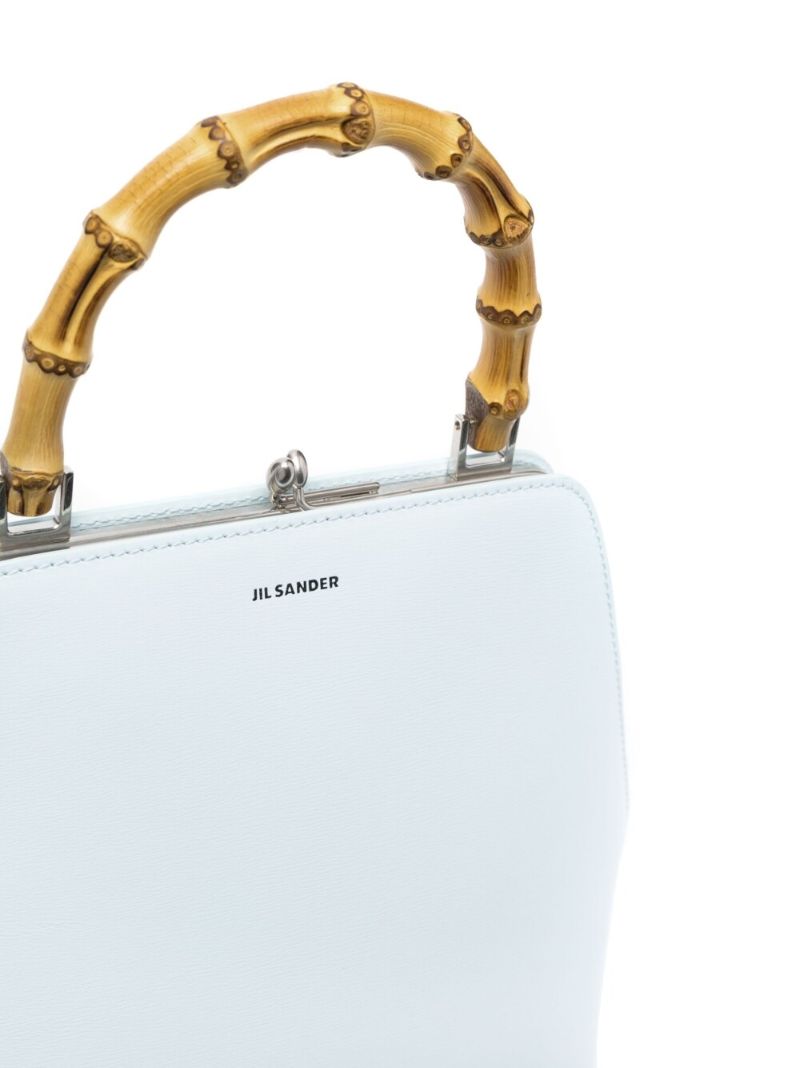 Blue Goji Bamboo Top Handle Bag