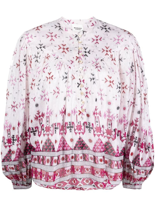 White Salika Empire Line Blouse