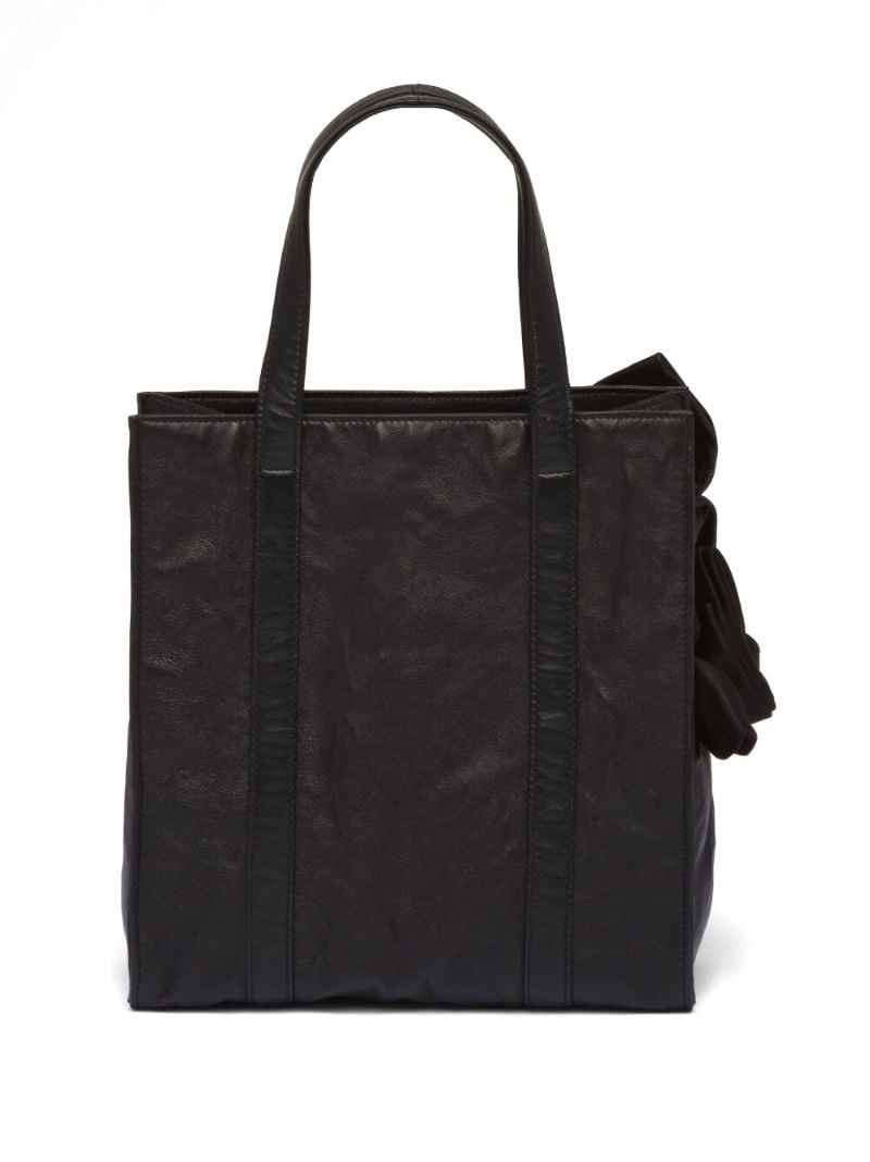 Black Mini Floral AppliquÃ_x0083_Â© Tote Bag
