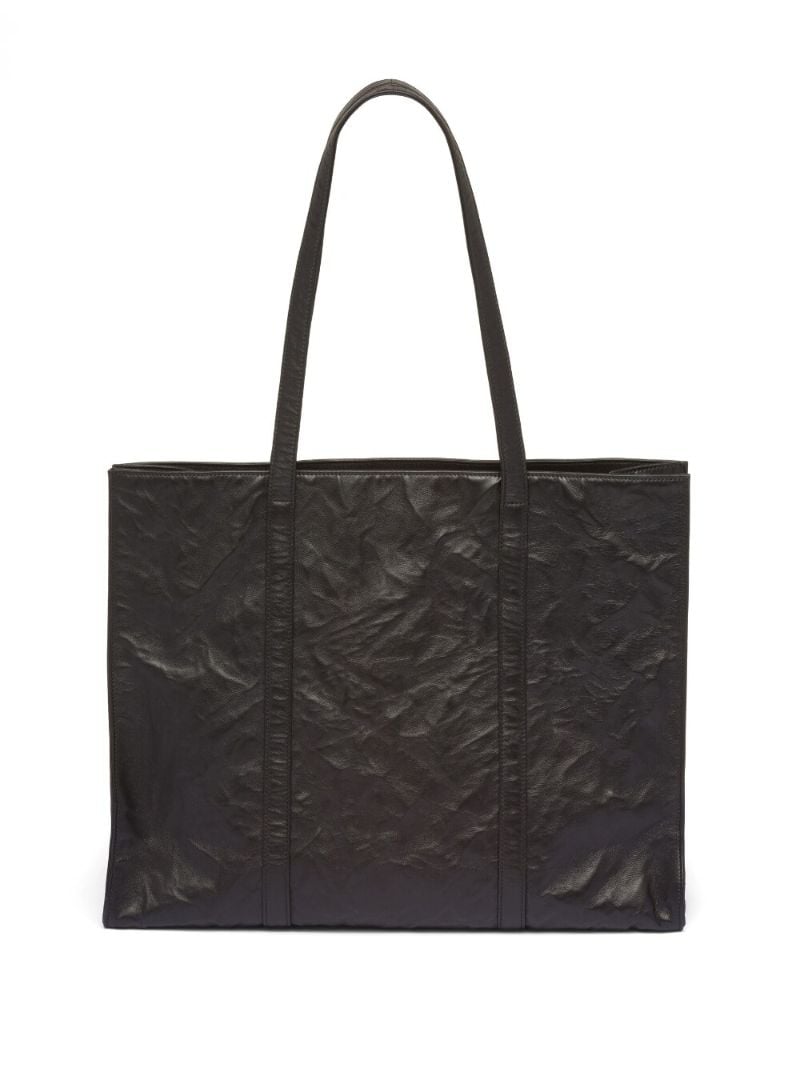 Black Leather Tote Bag