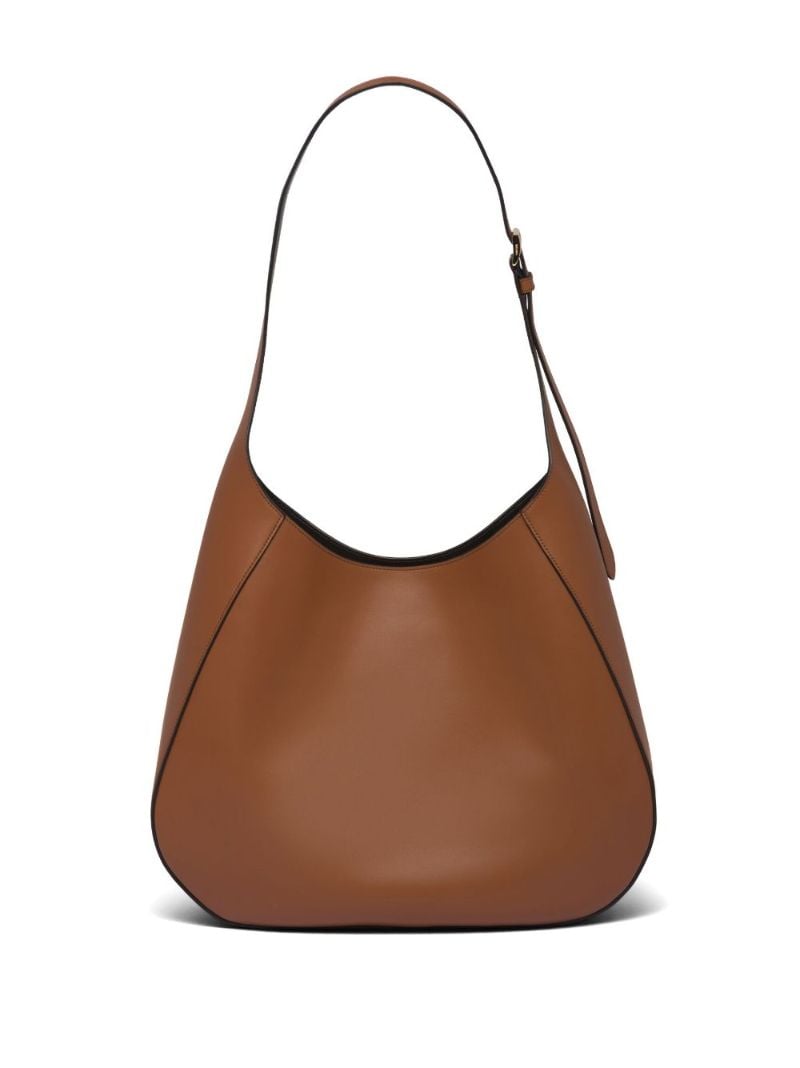 Brown Large Leather Shoulder Bag