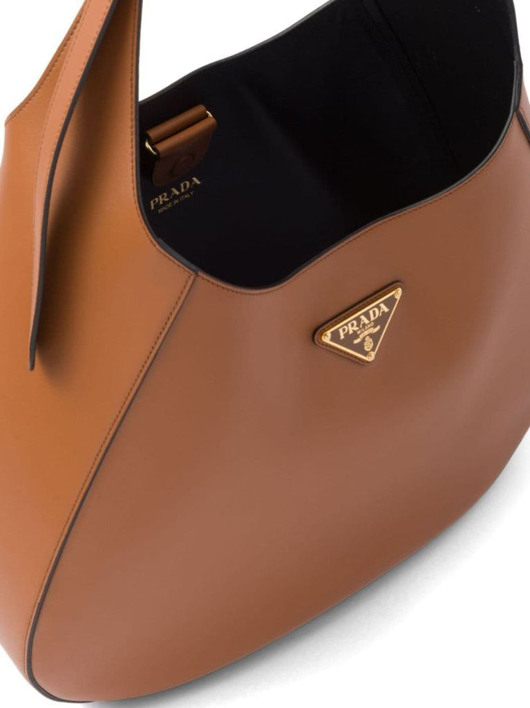Brown Large Leather Shoulder Bag