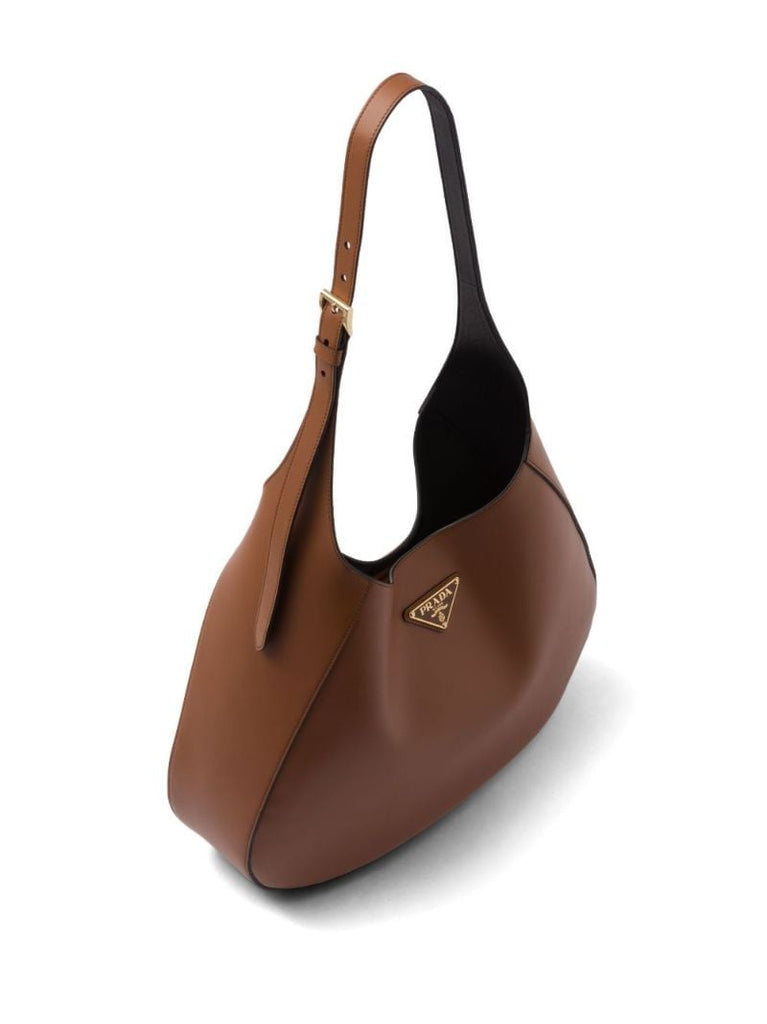 Brown Large Leather Shoulder Bag