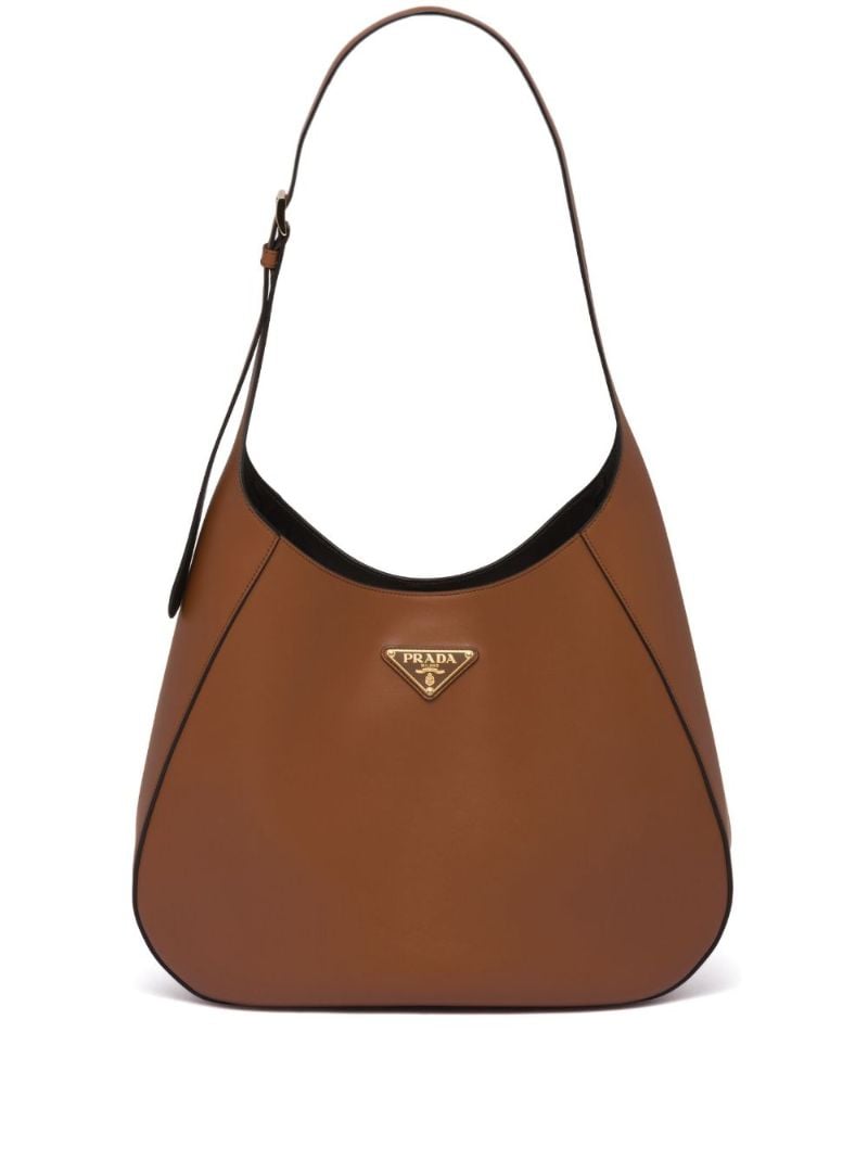Brown Large Leather Shoulder Bag