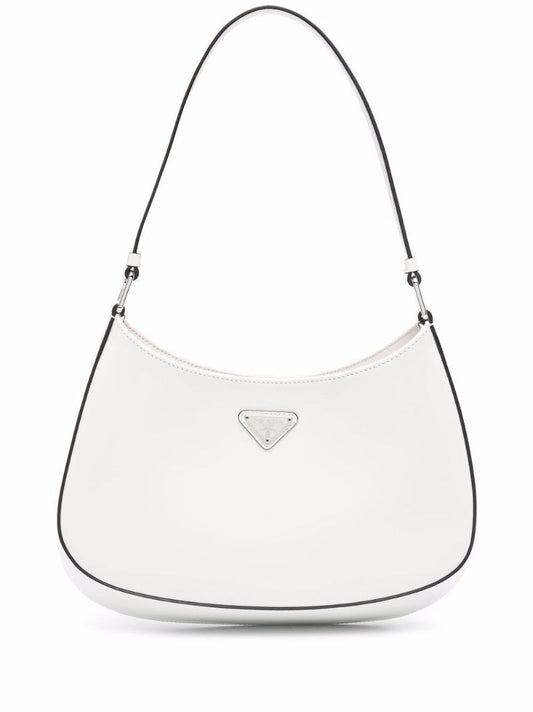 White Leather Shoulder Bag