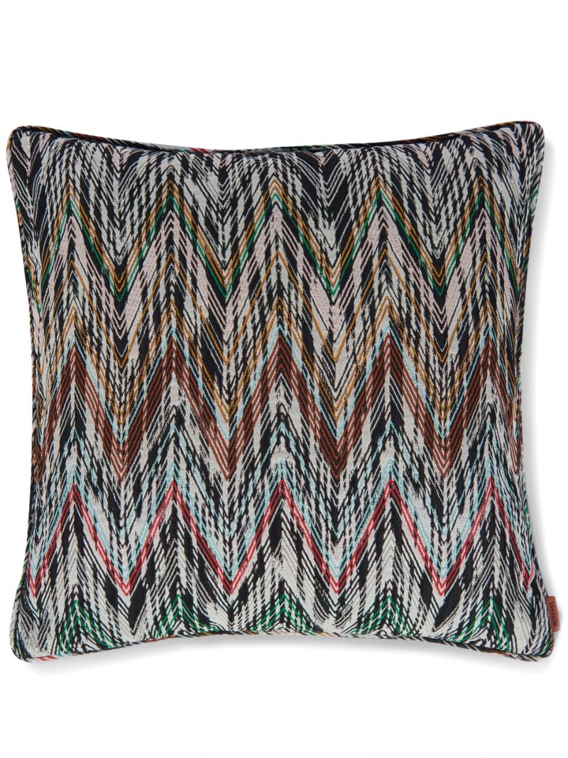 Multicolour Ny Zigzag Cushion
