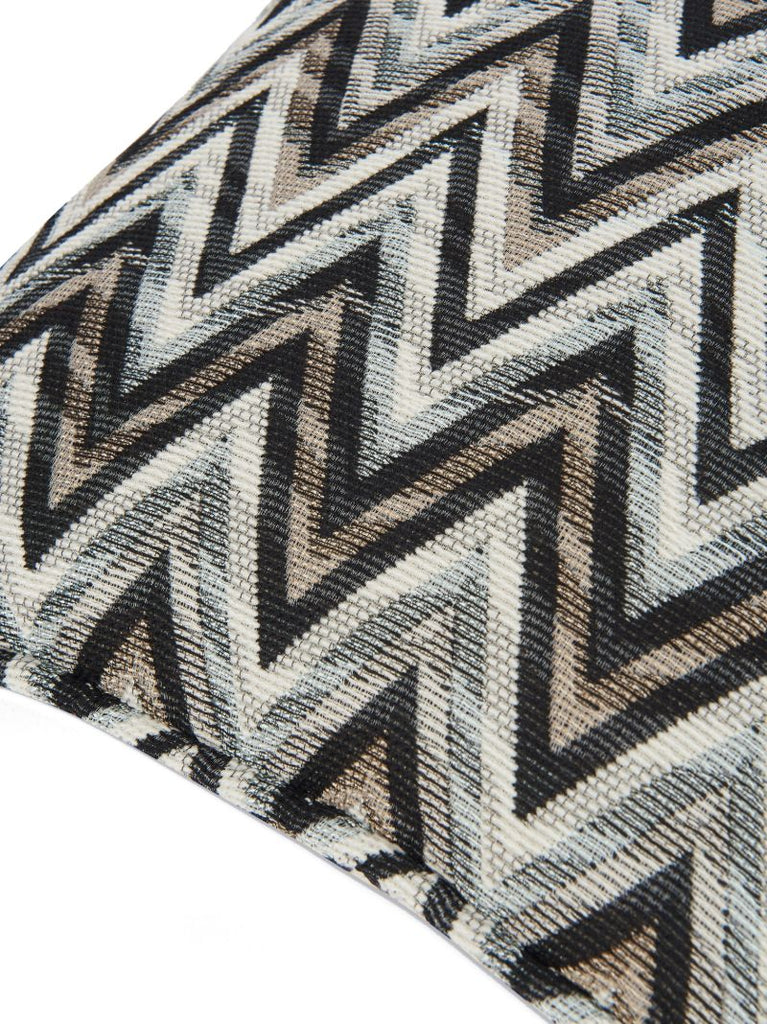 Black Bleached Zigzag Cushion