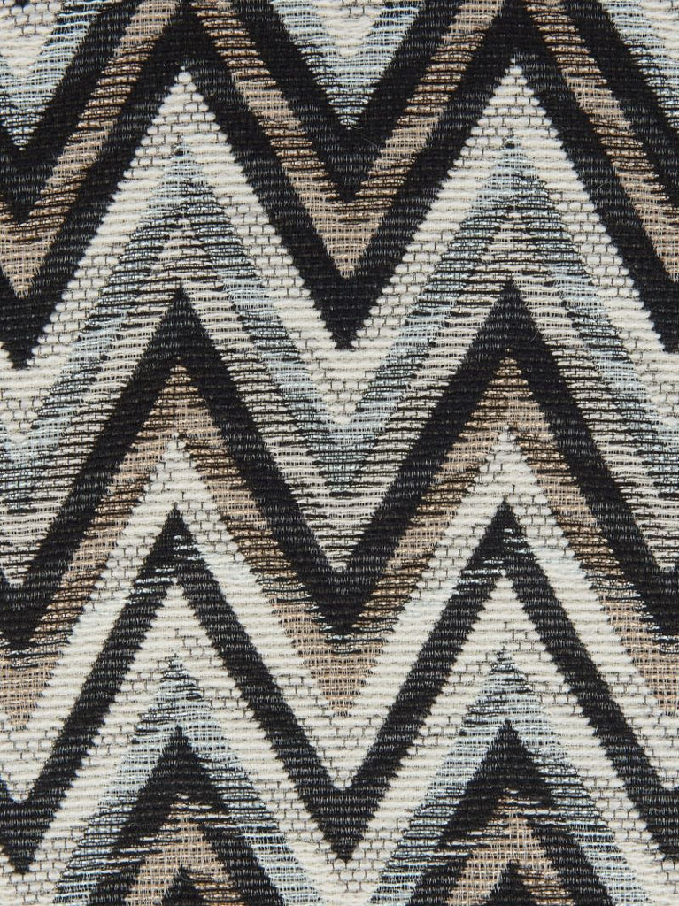 Black Bleached Zigzag Cushion