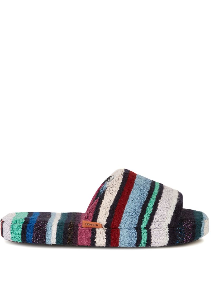 Multicolour Terry Cloth Chandler Slides