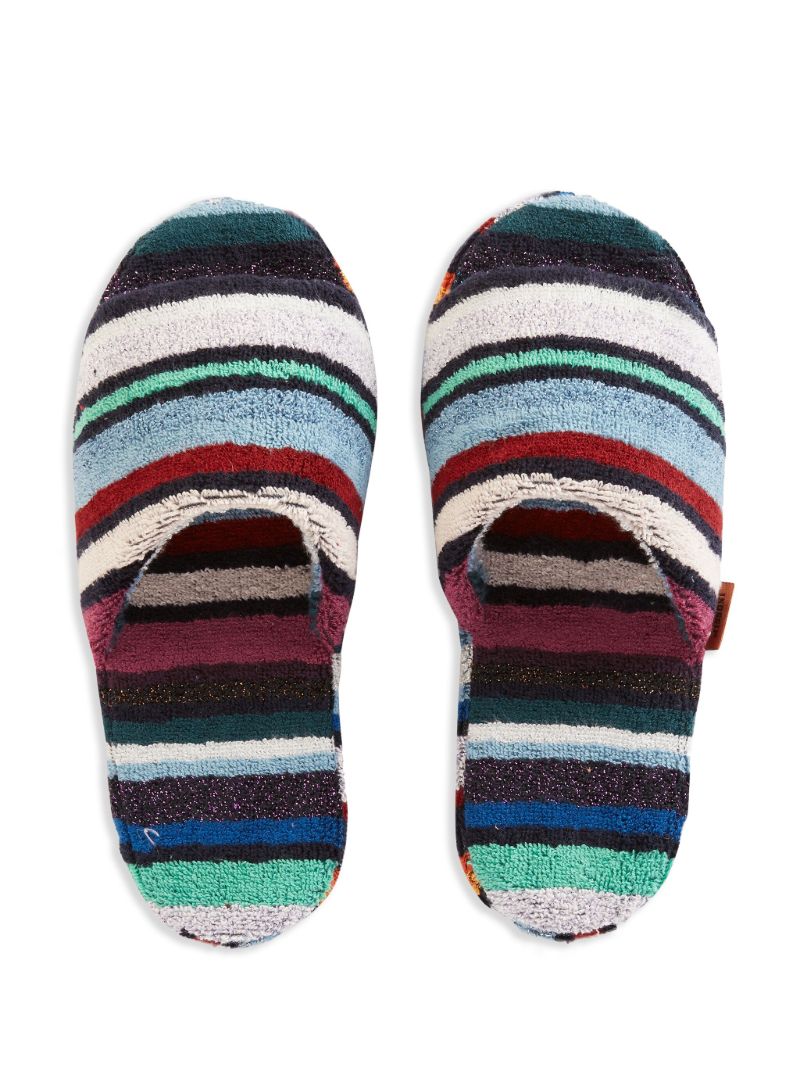 Multicolour Terry Cloth Chandler Slides