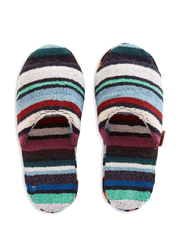 Multicolour Terry Cloth Chandler Slides